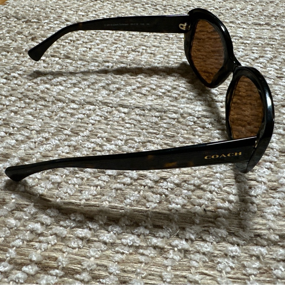 Coach Dark Tortoise Sunglass Frames only - image 3